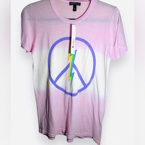 LAUREN MOSHI Liberty Peace TEE (NWT!) $68 Pink Ombre💖💖